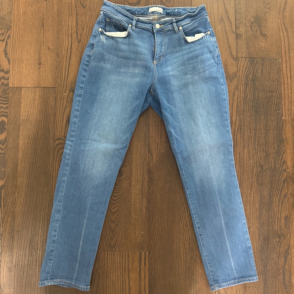 Girlfriend Jean Indigo Wash